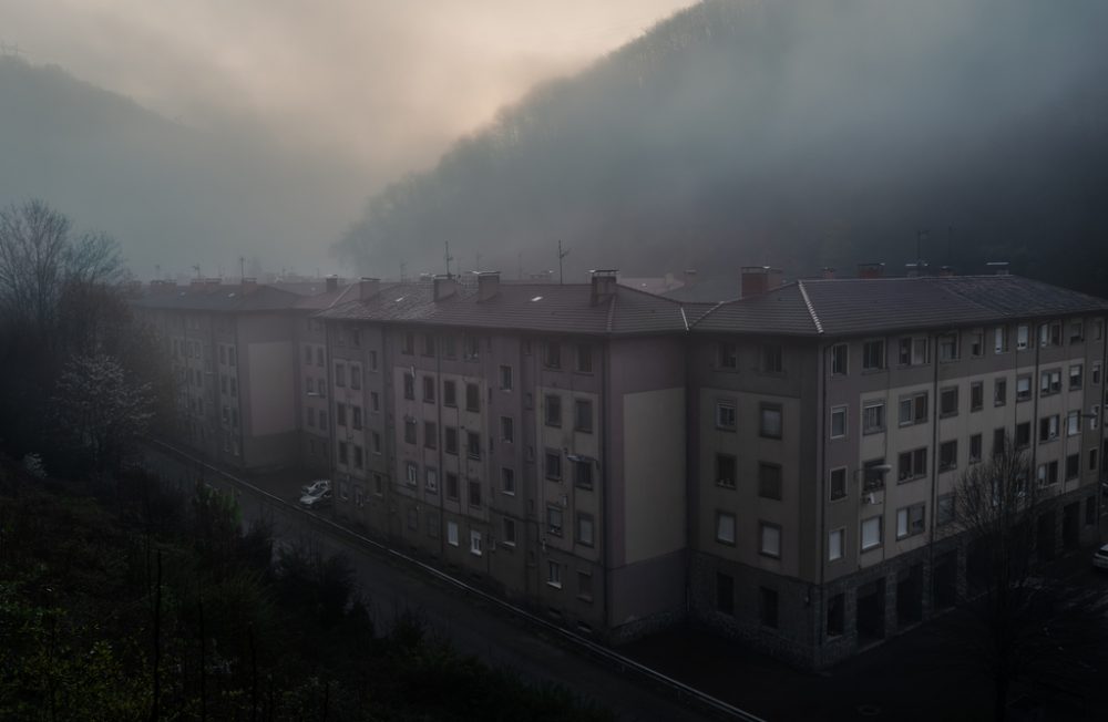 The mining village of Ríoturbio, in Mieres, was built in the 60s to provide a home for mining workers in the area. With 602 homes, it once had a population of over 2,500 people, but the closure of coal mines in the valley has caused the exodus of its population and the few people that remain are mostly elderly.(Mieres, Spain. Apr 2, 2022)