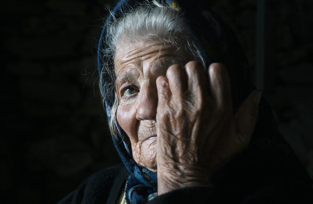 Olga is 91 years old and despite her age she walks several kilometres around her village every day. Her son, who used to live in the city, has had to return to the village where only they are left to look after her.